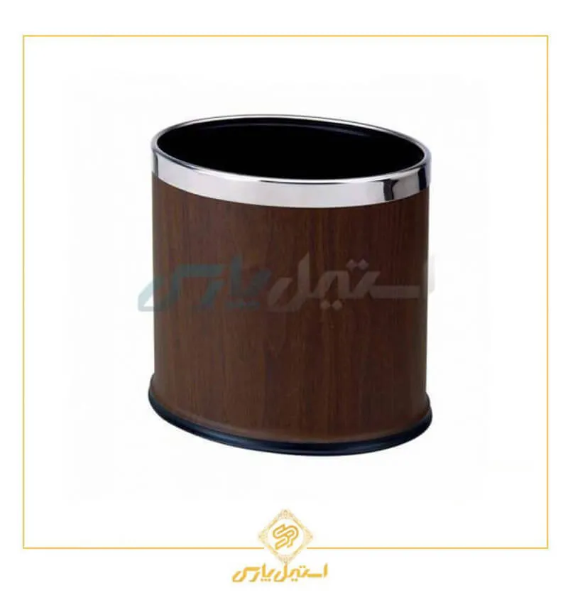 سطل زباله سلیکونی نسوز قهوه ای