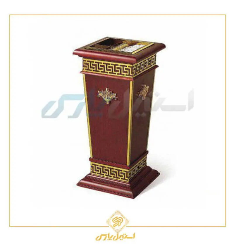 سطل زباله چوبی