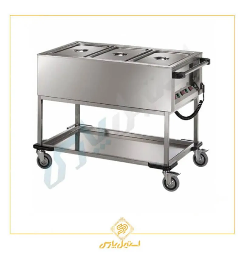 ترولی گرم حمل غذا ( بن ماری گرم )
