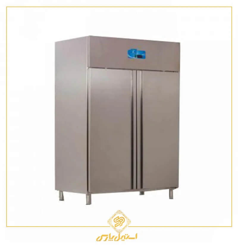 یخچال صنعتی تمام استیل دو درب کینو