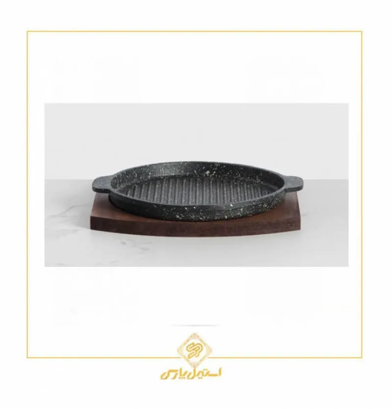 ظرف استیک چدنی گرد