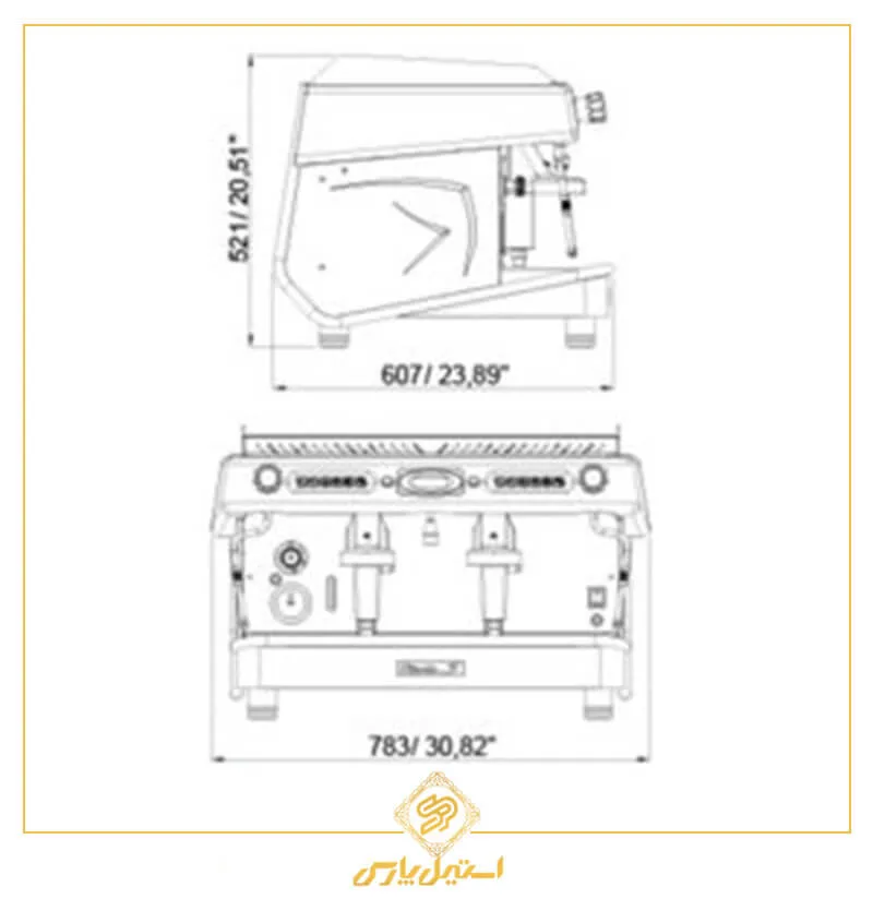 اسپرسوساز رویال دوگروپ نیمه اتوماتیک ویتوریو مدل Royal VITOR