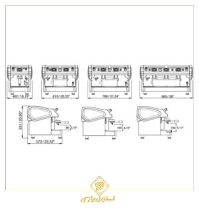 اسپرسوساز رویال دوگروپ اتوماتیک تک نیکا مدل Royal TECNICA با